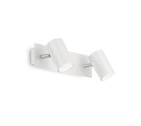 IDEAL LUX SPOT AP2 BIANCO, applique da parete moderno in metallo da casa ufficio