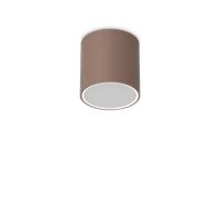 TECHO ROUND FARETTO DA SOFFITTO PER ESTERNO IP54 1 LUCE GU10 D.15CM COFFEE