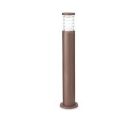Piantana-Palo Da Esterno Moderna Tronco Alluminio Coffee 1 Luce E27 H80Cm