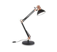 Ideal Lux Wally TL1 E27 Nero lampada da tavolo