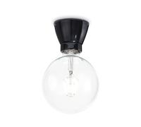 Plafoniera Moderna Winery Porcellana - Ceramica Nero 1 Luce E27