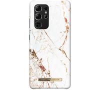 IDEAL OF SWEDEN, custodia protettiva per Galaxy S21 Ultra motivo marmo di Carrara, oro