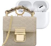 IDEAL OF SWEDEN, mini custodia per AirPods modello Cleo con cinturino regolabile, giallo-grigio