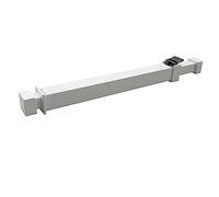 Ideal Security Barra di sicurezza per finestre BK112W con serratura a prova di bambino, regolabile, bianca, confezione da 1