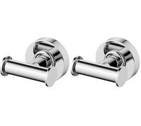 Ideal Standard A9116AA Serie IOM appendino doppio, cromato (Confezione da 2)