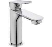 Ideal Standard Alero miscelatore lavabo, altezza bocca 100 mm, rubinetto per lavabo da bagno con piletta di scarico push-open - Cromo (48 x 150,5 x 154 mm)