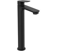 Ideal Standard Alero miscelatore lavabo, altezza bocca 240 mm, rubinetto a risparmio idrico, particolarmente resistente, con piletta di scarico (Silk Black)