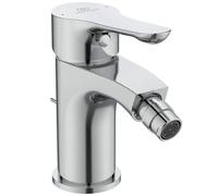 Ideal Standard - Miscelatore per bidet Alpha, con scarico, cartuccia FirmaFlow e tecnologia CLICK a risparmio idrico, sistema di montaggio rapido Easy Fix, cromato
