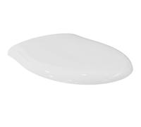 Ideal Standard Alto Sedile WC, forma arrotondata, Sedile del water resistente, incluso set di cerniere per una facile installazione, in robusto duroplast - Bianco (360x445x50 mm)