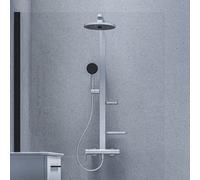 Ideal Standard Alu+ colonna doccia, miscelatore monocomando, BD584SI, Alu+ silver opaco [Rubinetteria Bagno > Colonne Doccia]