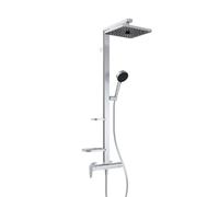 Ideal Standard Alu+ colonna doccia, miscelatore monocomando, BE204SI, Alu+ silver opaco [Rubinetteria Bagno > Colonne Doccia]