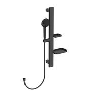 Ideal Standard Alu+ set doccia, 2 tipi di getto, BD586XG, Alu+ silk black [Rubinetteria Bagno > Set Doccia]