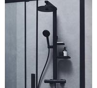 Ideal Standard Alu+ sistema doccia, termostatico, BD583XG, Alu+ silk black [Rubinetteria Bagno > Colonne Doccia]
