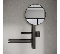 Ideal Standard - Alu+, Barra multifunzione M, Beauty bar per il bagno, Nero seta