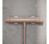 Ideal Standard - Alu+, Miscelatore termostatico in alluminio per doccia, Una via, Rosé