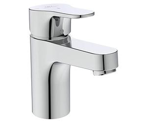 Ideal Standard Cerabase BD054AA - Miscelatore monocomando per lavabo, con scarico a clic e tecnologia bluestart, cromato