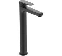 Ideal Standard Cerafine O Nuovo Miscelatore lavabo, alt. bocca 247 mm, 3,8l/min, scarico Push-Pull, FirmaFlow, tecnologia BlueStart - Nero Opaco (48x184,5x292mm)