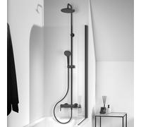 Ideal Standard Cerafine O sistema doccia, miscelatore monocomando, con bocca di erogazione vasca, BC749XG, Cerafine O silk black [Rubinetteria Bagno > Colonne Doccia]