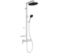 Ideal Standard - Alu+, Colonna doccia meccanica in alluminio, Miscelatore esterno, Matt Silver
