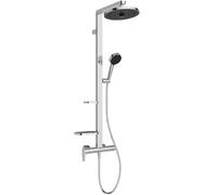 Ideal Standard Ceraflow Alu+ Colonna doccia, Realizzato con l'100% di alluminio riciclato, doccia a risparmio idrico con getti variabili e protezione antiscottatura - Cromo (356x501x1113 mm)