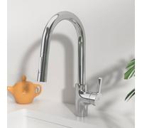 Ideal Standard Ceralife rubinetto da cucina, estraibile, orientabile, BE242AA, Ceralife cromo [Rubinetteria da Cucina > Rubinetti da Cucina]