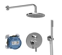 Ideal Standard - Ceraline, Kit doccia con miscelatore monocomando e doccetta, Cromato