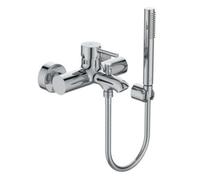 Ideal Standard - Ceraline, Miscelatore esterno vasca doccia con accessori, BC270AA, Cromato