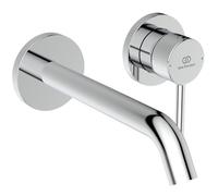 Ideal Standard - Ceraline, Miscelatore monocomando a parete, Rubinetto lavabo a muro, Solo parti esterne, Cromato