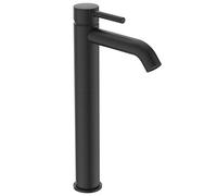 Ideal Standard - Ceraline, Miscelatore monocomando alto per lavabo da appoggio su piano, Nero seta