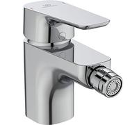 Ideal Standard - Ceraplan III, Miscelatore monocomando bidet, Rubinetto bagno con cartuccia Firmaflow, Tecnologia Click, Easyfix, Smartshine, Cromato