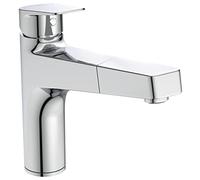 Ideal Standard - Ceraplan Miscelatore Monocomando da appoggio su lavello con bocca di erogazione media orientabile (h 151mm)