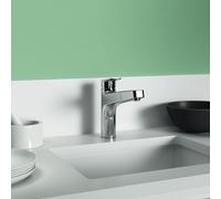 Ideal Standard - Ceraplan, Miscelatore monocomando per lavello da cucina, Bocca alta con doccetta estraibile, Cromato