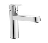 Ideal Standard BD312AA Ceraplan - Rubinetto da cucina con tubo alto, orientabile a 360°, sporgenza 20,4 cm, bassa pressione, cromato