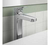 Ideal Standard CeraPlan rubinetto lavabo con corpo del rubinetto rialzato, BlueStart, BD237AA, CeraPlan cromo [Rubinetteria Bagno > Rubinetteria Lavabo]