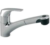 Ideal Standard B5347AA Cerasprint Miscelatore Cucina monocomando da appoggio su lavello, doccetta estraibile a 2 funzioni, cromato