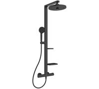 Ideal Standard Alu+ sistema doccia, termostatico, BD583XG, Alu+ silk black [Rubinetteria Bagno > Sistemi Doccia]