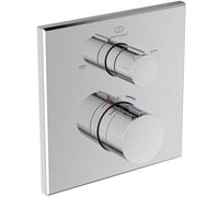 Ideal Standard Ceratherm C100 Termostato per vasca da incasso, rubinetto per vasca con blocco della temperatura a 40°C, termostato per vasca da bagno - Cromo