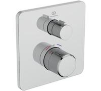 Ideal Standard Ceratherm C25 Termostato per vasca da incasso, rubinetto per vasca con blocco della temperatura a 40°C, termostato per vasca da bagno - Cromo