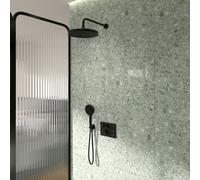 Ideal Standard Ceratherm Navigo Solos sistema doccia da incasso con termostatico, A7892XG, Ceratherm Navigo Solos silk black [Rubinetteria Bagno > Sistemi Doccia da Incasso]