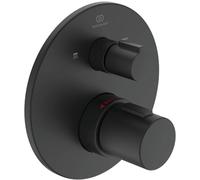 Ideal Standard - Ceratherm T100 Miscelatore termostatico ad incasso individuale con deviatore per vasca/doccia - Nero Seta
