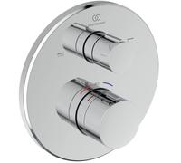Ideal Standard Ceratherm T100 Termostato per vasca da incasso, rubinetto per vasca con blocco della temperatura a 40°C, termostato per vasca da bagno - Cromo