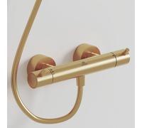 Ideal Standard Ceratherm T125 rubinetto doccia esterno con termostatico, A7587A2, Ceratherm T125 brushed gold [Rubinetteria Bagno > Rubinetteria Doccia]