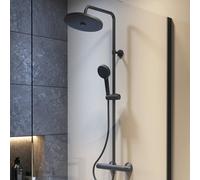 Ideal Standard Ceratherm T25+ colonna doccia con termostatico, A7210XG, Ceratherm T25+ silk black [Rubinetteria Bagno > Colonne Doccia]
