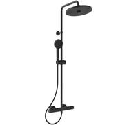 Ideal Standard - Ceratherm T25, Colonna doccia con termostatico esterno, Kit completo con miscelatore per doccia, Nero seta
