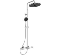 Ideal Standard - Ceratherm T25, Colonna doccia con termostatico esterno, Kit completo con miscelatore per doccia, Cromato