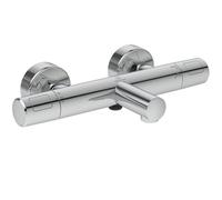 Ideal Standard Ceratherm T25 Miscelatore esterno vasca/doccia, Risparmio di acqua ed energia, con protezione antiscottatura (CoolBody) e funzione termostato - Cromo (315x181x70 mm)