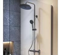 Ideal Standard - Ceratherm T25, Colonna doccia con termostatico esterno, Kit completo con miscelatore per doccia, Cromato