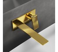 Ideal Standard Conca rubinetto lavabo a parete, A7372A2, Conca; Atelier Collections brushed gold [Rubinetteria Bagno > Rubinetteria Lavabo]