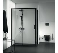 Ideal Standard Connect 2 porta doccia 140 cm scorrevole nero opaca/vetro trasparente K9278V3
