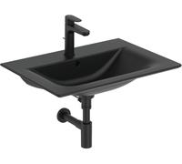 Ideal Standard Connect Air lavabo 64x46 cm rettangolare a parete-da mobile nero opaca E0289V3